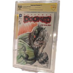 CBCS Signature Series Superman Doomed #1 SS Sketch Chris Campana